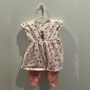 Burt’s Bees Baby Floral Baby Outfit with Leggings